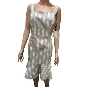 Calvin Klein Women’s Striped Sleeveless Dress - Size 8 - New With Tags